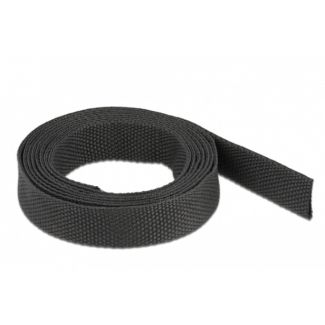 DeLOCK Fabric heat shrink tube 2 m x 10 mm shrinkage ratio 2:1 black