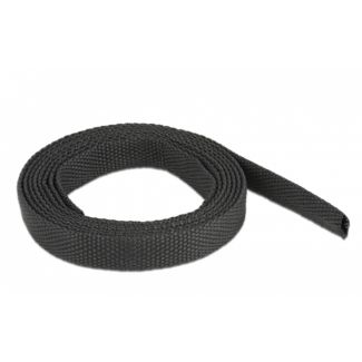 DeLOCK Tubo termorestringente in tessuto 2 m x 6 mm rapporto di restringimento 2:1 nero