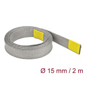 DeLOCK Manicotto intrecciato per schermatura EMC estensibile 2 m x 15 mm