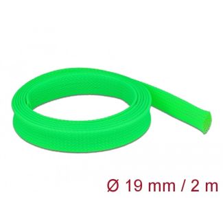DeLOCK Braided Sleeve stretchable 2 m x 19 mm green