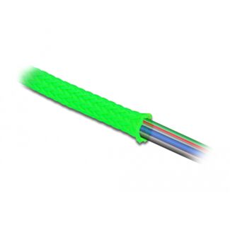 DeLOCK Manicotto intrecciato estensibile da 2 m x 6 mm verde