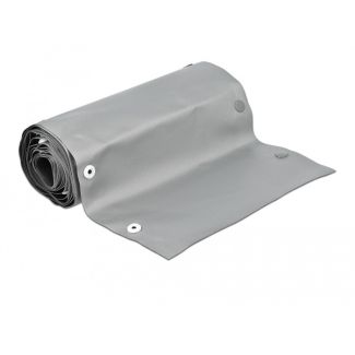 DeLOCK Cable protection sleeve with snap button fastener heat-resistant 2 m x 50 mm grey / black