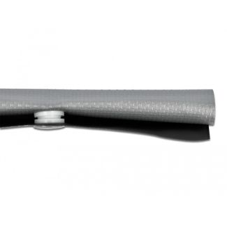 DeLOCK Cable protection sleeve with snap button fastener heat-resistant 2 m x 10 mm grey / black