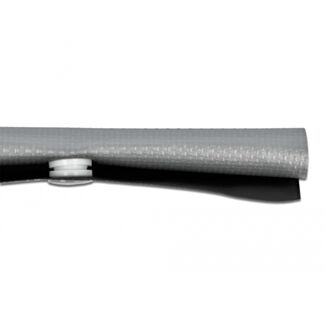 DeLOCK Manicotto per cavi con chiusura a bottone a pressione 2 m x 10 mm grigio / nero