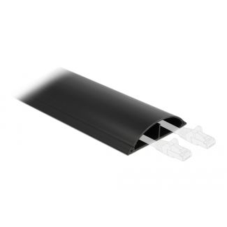 DeLOCK Passacavo 89 x 21 mm - lunghezza 1 m nero