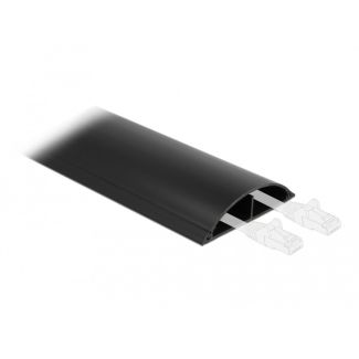DeLOCK Cable Duct self-adhesive 89 x 21 mm - length 1 m black
