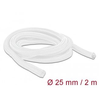 DeLOCK Braided Sleeve self-closing 2 m x 25 mm white