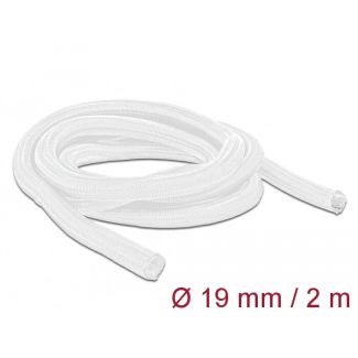 DeLOCK Braided Sleeve self-closing 2 m x 19 mm white