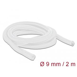 DeLOCK Braided Sleeve self-closing 2 m x 9 mm white