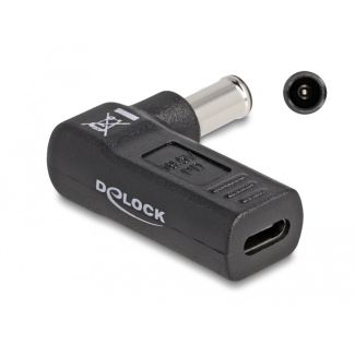 DeLOCK Adapter for Laptop Charging Cable USB Type-C female to Sony 6.0 x 4.3 mm male 90° angled