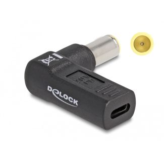DeLOCK Adapter for Laptop Charging Cable USB Type-C female to IBM 7.9 x 5.5 mm male 90° angled