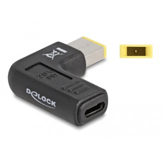 DeLOCK Adapter for Laptop Charging Cable USB Type-C female to Lenovo 11.0 x 4.5 mm male 90° angled