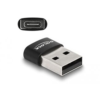 DeLOCK Adattatore USB 2.0 da USB Tipo-A maschio a USB Type-C femmina nero