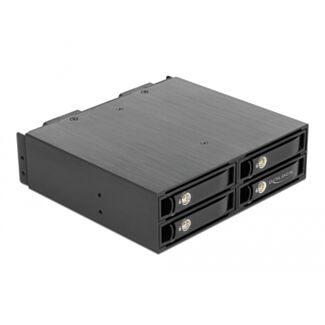 DeLOCK Rack mobile da 5.25″ per 4 x 2.5″ U.2 NVMe SSD con vassoi con chiusura a scatto