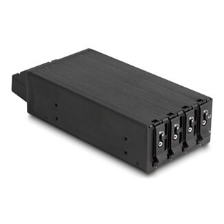 DeLOCK Bay rack mobile sottile per 4 x M.2 NVMe SSD con connettore Slim SAS SFF-8654