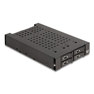 DeLOCK Rack mobile da 3.5″ per 4 x M.2 NVMe SSD con connettore Slim SAS SFF-8654