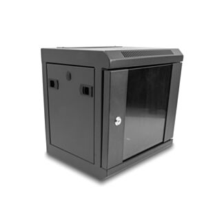 DeLOCK Armadio di rete da 10″ con anta in vetro 6U nero