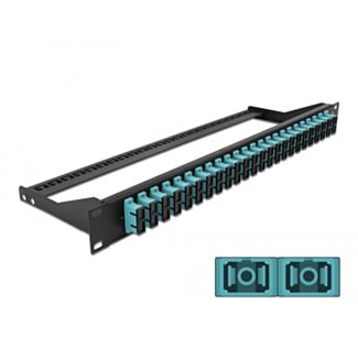 DeLOCK Pannello patch in fibra da 19″ a 24 porte SC Duplex azzurro
