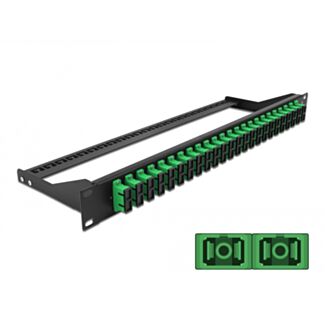 DeLOCK Pannello patch in fibra da 19″ a 24 porte SC Duplex verde