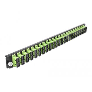 DeLOCK Scatola di giunzione da 19″ Pannello frontale da 24 porte SC Duplex verde acido