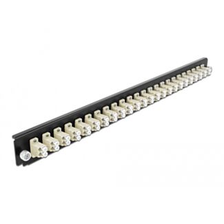 DeLOCK Scatola di giunzione da 19″ Pannello frontale da 24 porte LC Duplex beige