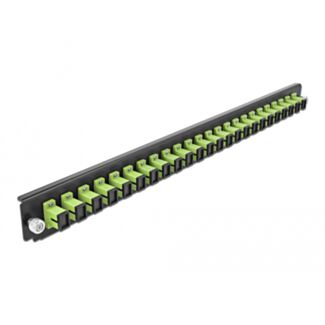 DeLOCK Scatola di giunzione da 19″ Pannello frontale da 24 porte SC Simplex verde acido