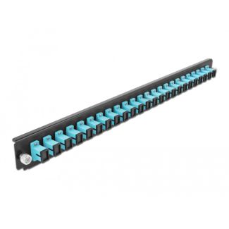 DeLOCK 19″ Splice Box Front Panel 24 port SC Simplex aqua