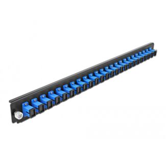 DeLOCK Scatola di giunzione da 19″ Pannello frontale da 24 porte SC Simplex blu