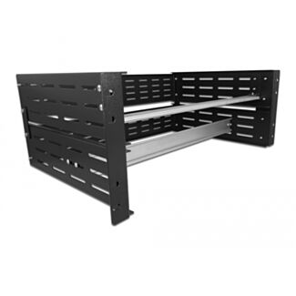 DeLOCK Supporto per guida DIN da 19″ 4U, nero