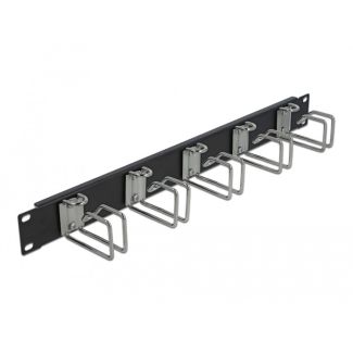 DeLOCK 19″ Cable Management Panel black