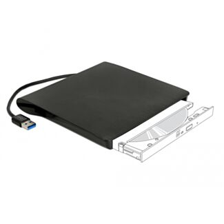 DeLOCK 42603 box per lettore ottico 13,3 cm (5.25") SATA III Nero