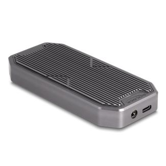 DeLOCK Custodia da gioco esterna per SSD M.2 NVMe PCIe con SuperSpeed USB 20 Gbps (USB 3.2 Gen 2x2) USB Type-C femmina e illuminazione LED RGB