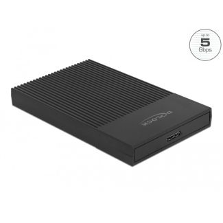 DeLOCK External Enclosure for 2.5″ SATA HDD / SSD with SuperSpeed USB Type Micro-B female - tool free
