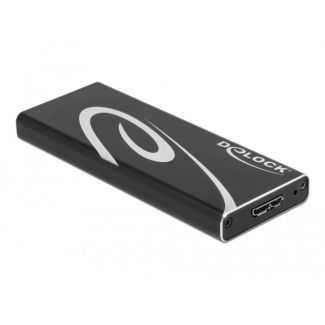 DeLOCK External Enclosure SuperSpeed USB for M.2 SATA SSD Key B