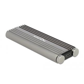 DeLOCK Custodia esterna per SSD M.2 NVMe PCIe con SuperSpeed USB 20 Gbps (USB 3.2 Gen 2x2) USB Type-C femmina - senza attrezzi