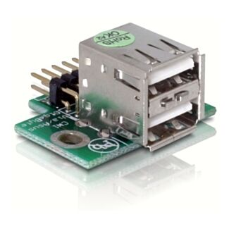 DeLOCK USB Pinheader USB 2.0 A Argento