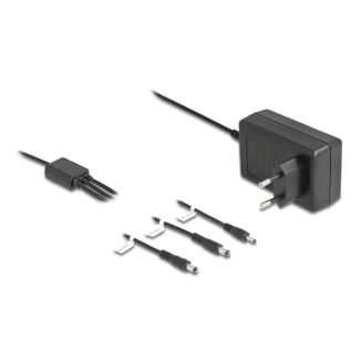 DeLOCK Alimentatore esterno DC 3,5 x 1,35 mm, DC 5,5 x 2,1 mm, DC 5,5 x 2,5 mm 12,0 V / 3,0 A / 36,0 W