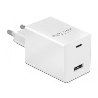 DeLOCK USB GaN Charger USB Type-C PD 3.0 and USB Type-A with 48 W
