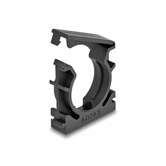 DeLOCK Portacavi con clip di bloccaggio 28,5 mm 4 pezzi nero