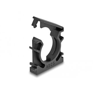 DeLOCK Portacavi con clip di bloccaggio 25 mm 4 pezzi nero