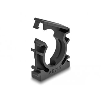 DeLOCK Portacavi con clip di bloccaggio 21,2 mm 4 pezzi nero