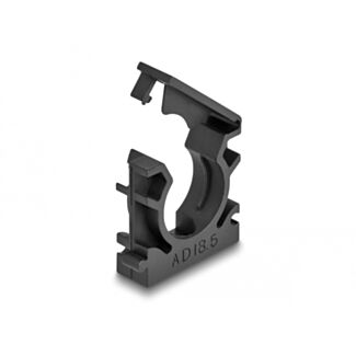 DeLOCK Portacavi con clip di bloccaggio 18,5 mm 8 pezzi nero