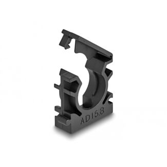DeLOCK Portacavi con clip di bloccaggio 15,8 mm 8 pezzi nero