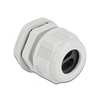 DeLOCK Pressacavo PG21 per cavo piatto con due entrate cavi grigio 2 pezzi