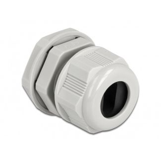 DeLOCK Cable Gland PG16 for flat cable grey 2 pieces
