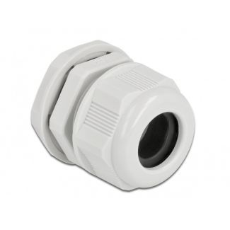 DeLOCK Cable Gland PG21 for round cable grey 2 pieces