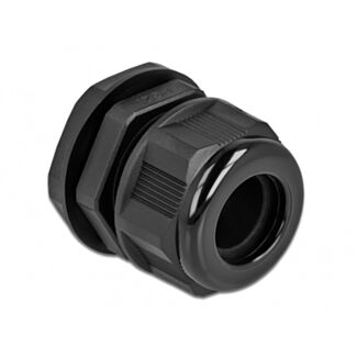 DeLOCK Pressacavo PG21 per cavo tondo nero 2 pezzi
