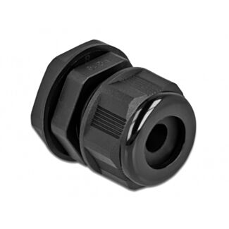 DeLOCK Pressacavo PG16 per cavo tondo nero 2 pezzi