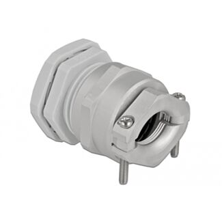 DeLOCK Pressacavo PG29 con scarico della trazione e protezione contro le piegature grigio