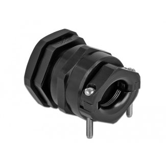 DeLOCK Cable Gland PG29 with strain relief and bending protection black